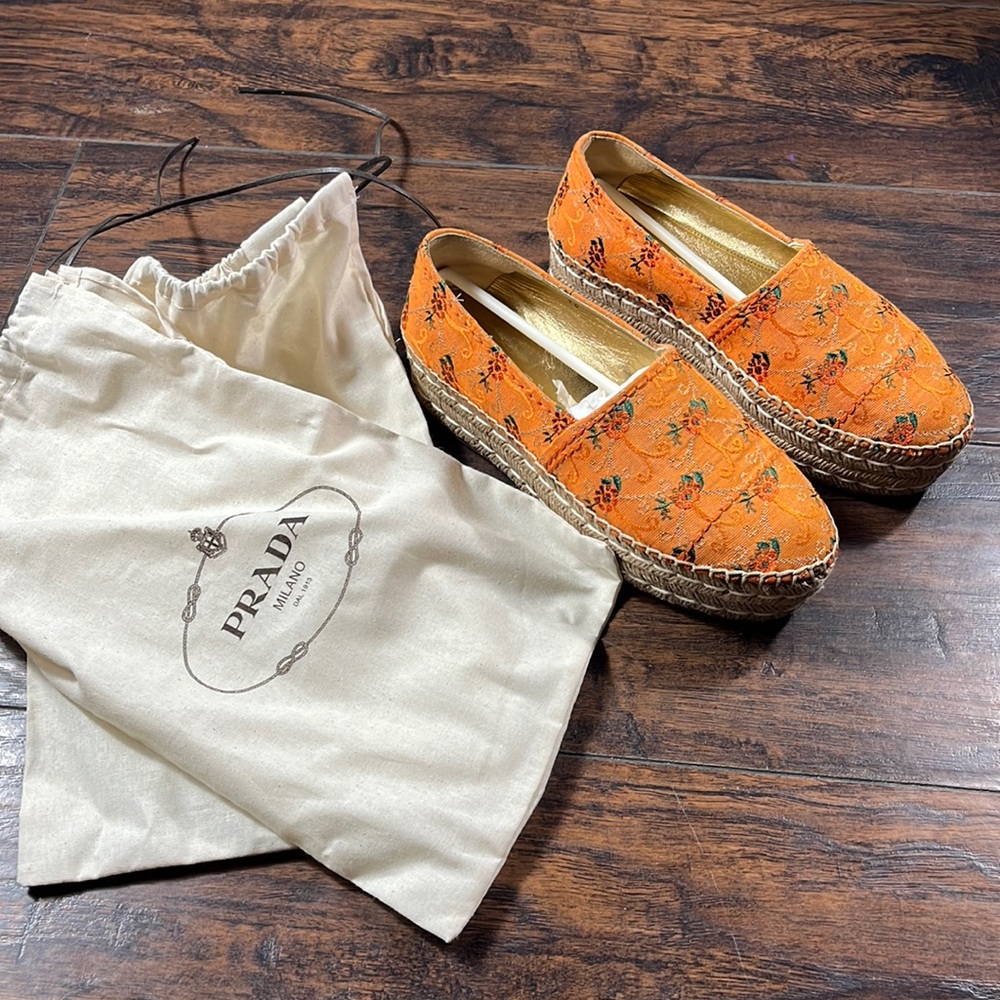 Prada Floral Espadrilles